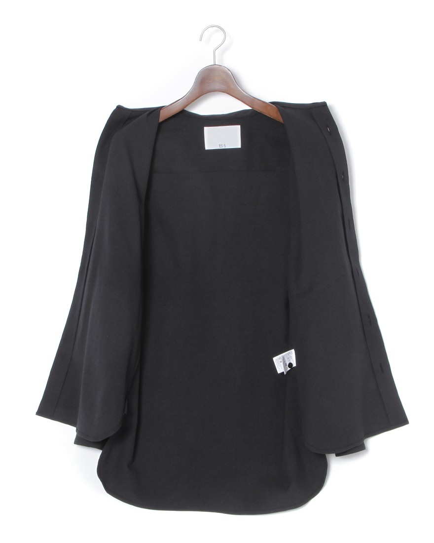 ES:Sリネン混 シャツ【REGULAR COLLAR SHIRT】11l