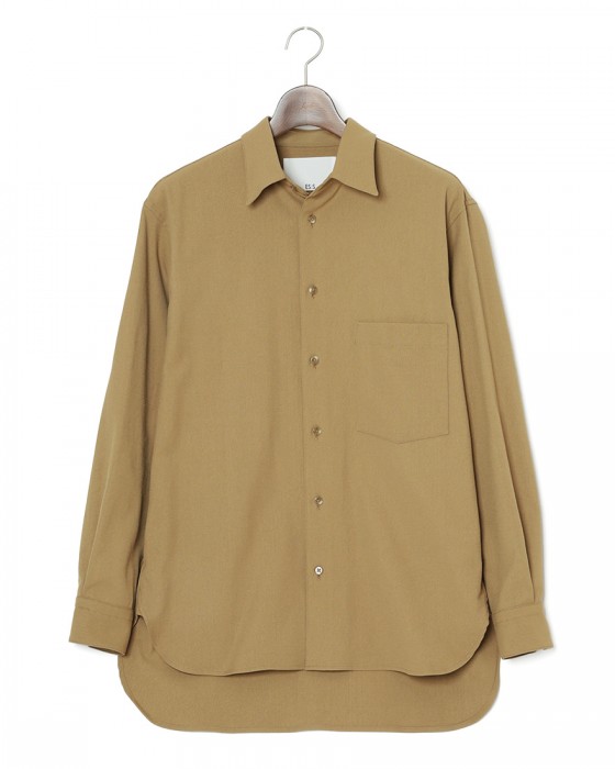 ES:Sリネン混 シャツ【REGULAR COLLAR SHIRT】