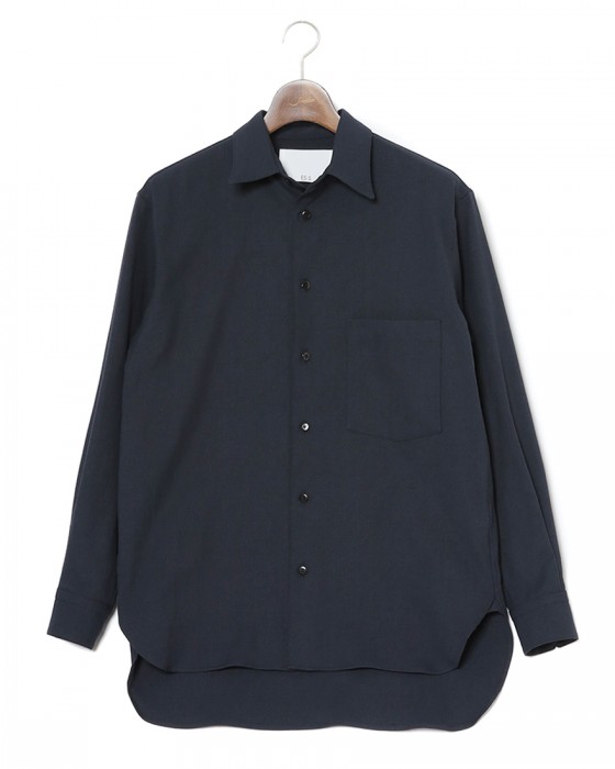 ES:Sリネン混 シャツ【REGULAR COLLAR SHIRT】