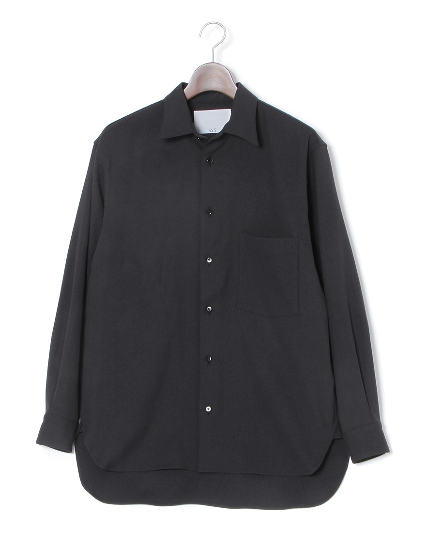 ES:Sリネン混 シャツ【REGULAR COLLAR SHIRT】c2