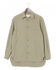 ES:Sリネン混 シャツ【REGULAR COLLAR SHIRT】mb_c1
