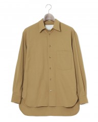 ES:Sリネン混 シャツ【REGULAR COLLAR SHIRT】mb_c3