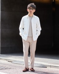 ES:Sリネン混 シャツ【REGULAR COLLAR SHIRT】mb_ma