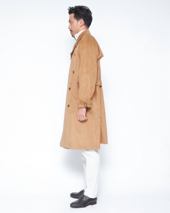 ES:Sスーパーソフトフェイクスエード トレンチコート【一枚仕立て】02l