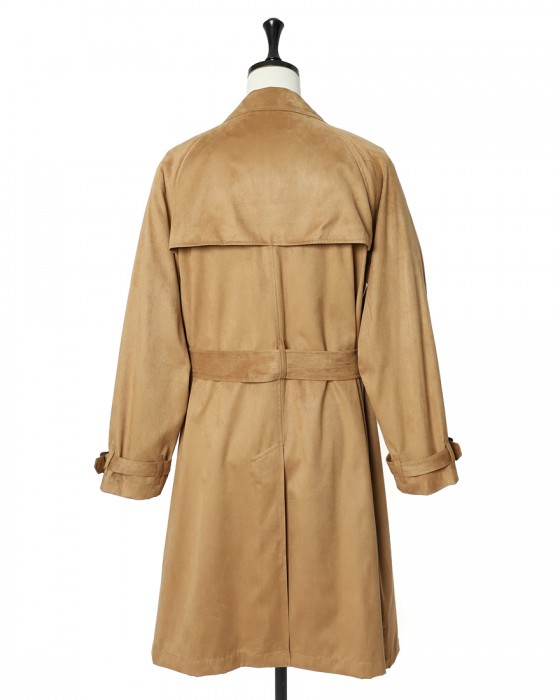 ES:Sスーパーソフトフェイクスエード トレンチコート【一枚仕立て】04l