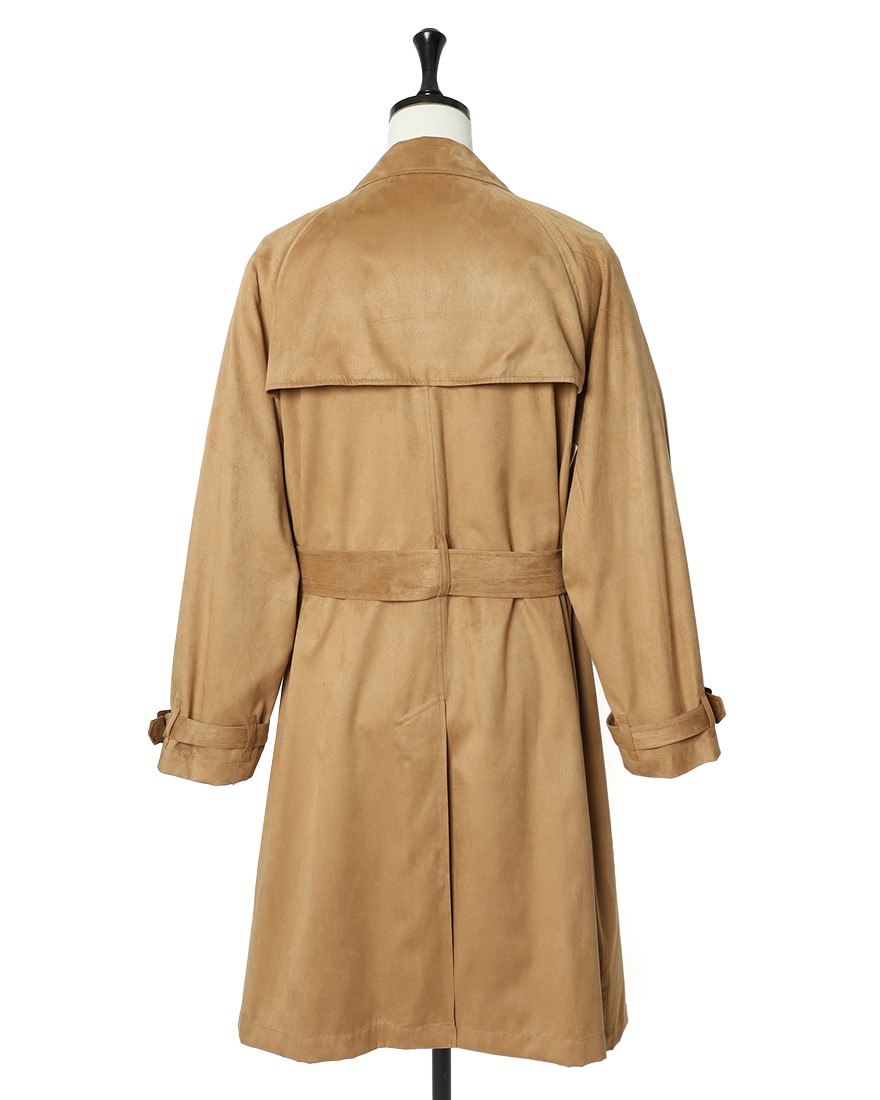 ES:Sスーパーソフトフェイクスエード トレンチコート【一枚仕立て】04l