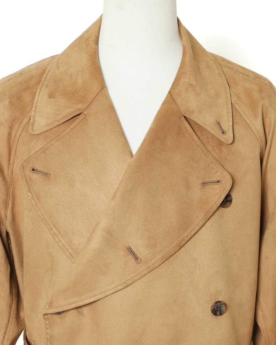 ES:Sスーパーソフトフェイクスエード トレンチコート【一枚仕立て】06l