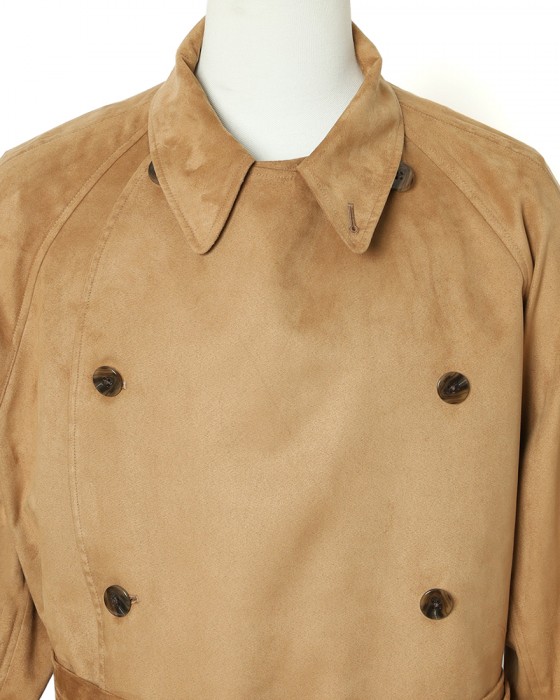 ES:Sスーパーソフトフェイクスエード トレンチコート【一枚仕立て】07l