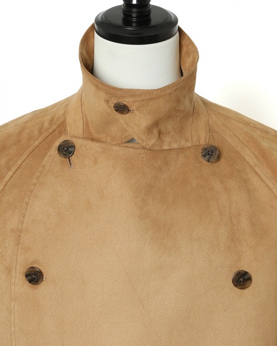 ES:Sスーパーソフトフェイクスエード トレンチコート【一枚仕立て】09l