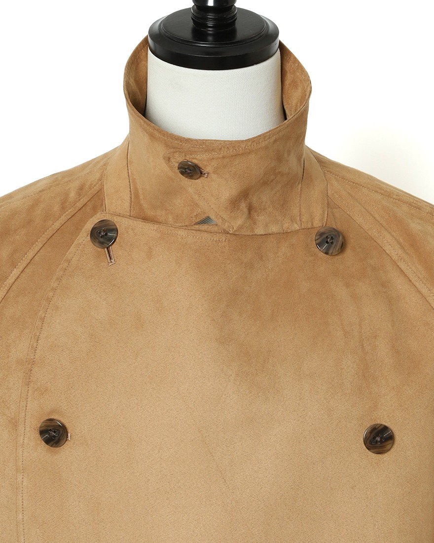 ES:Sスーパーソフトフェイクスエード トレンチコート【一枚仕立て】09l