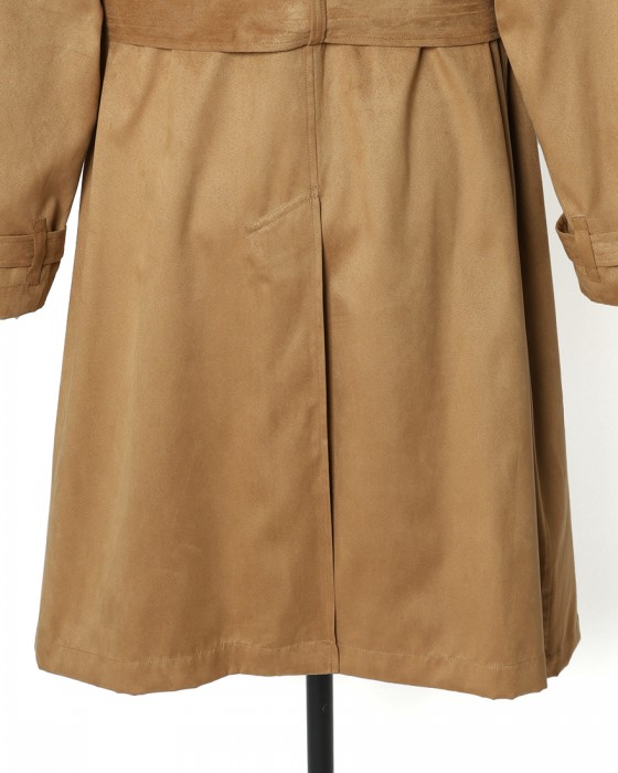 ES:Sスーパーソフトフェイクスエード トレンチコート【一枚仕立て】15l