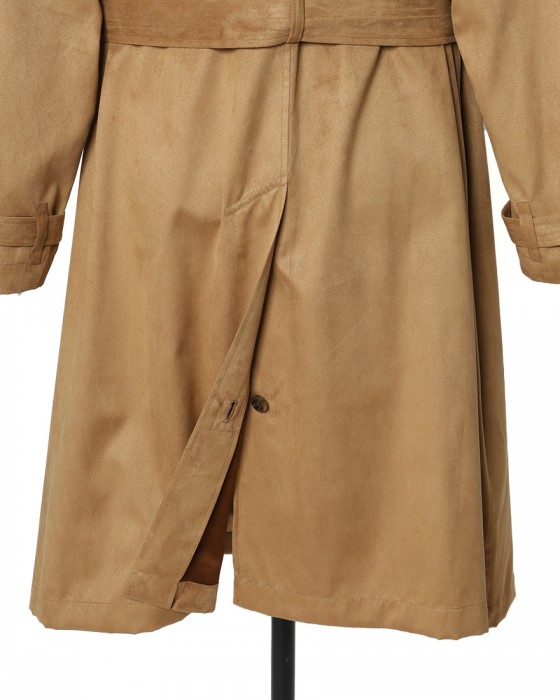 ES:Sスーパーソフトフェイクスエード トレンチコート【一枚仕立て】16l