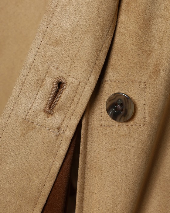 ES:Sスーパーソフトフェイクスエード トレンチコート【一枚仕立て】17l