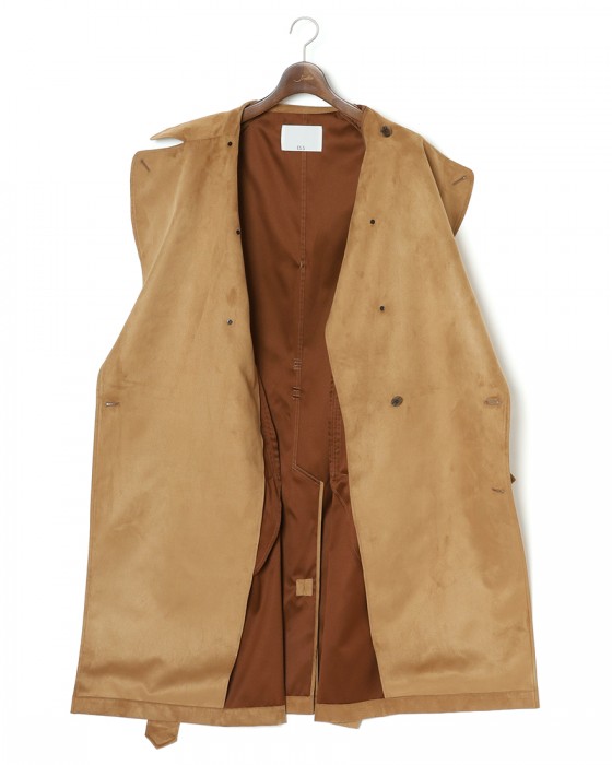 ES:Sスーパーソフトフェイクスエード トレンチコート【一枚仕立て】18l