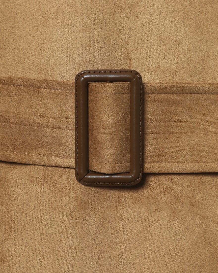 ES:Sスーパーソフトフェイクスエード トレンチコート【一枚仕立て】22l