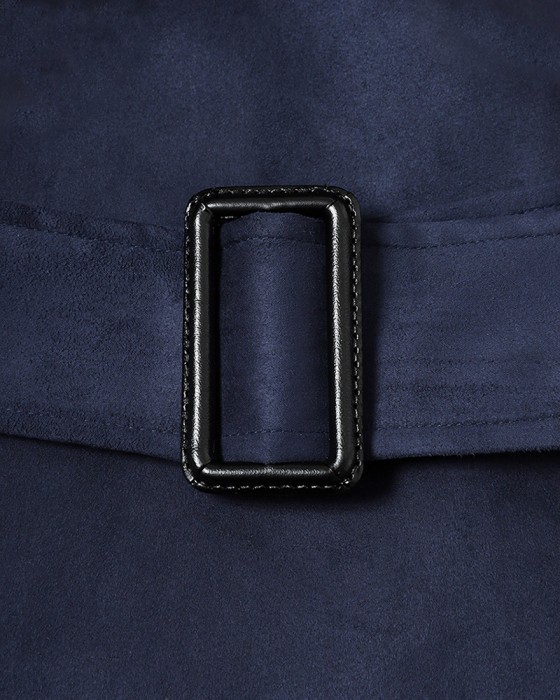 ES:Sスーパーソフトフェイクスエード トレンチコート【一枚仕立て】23l