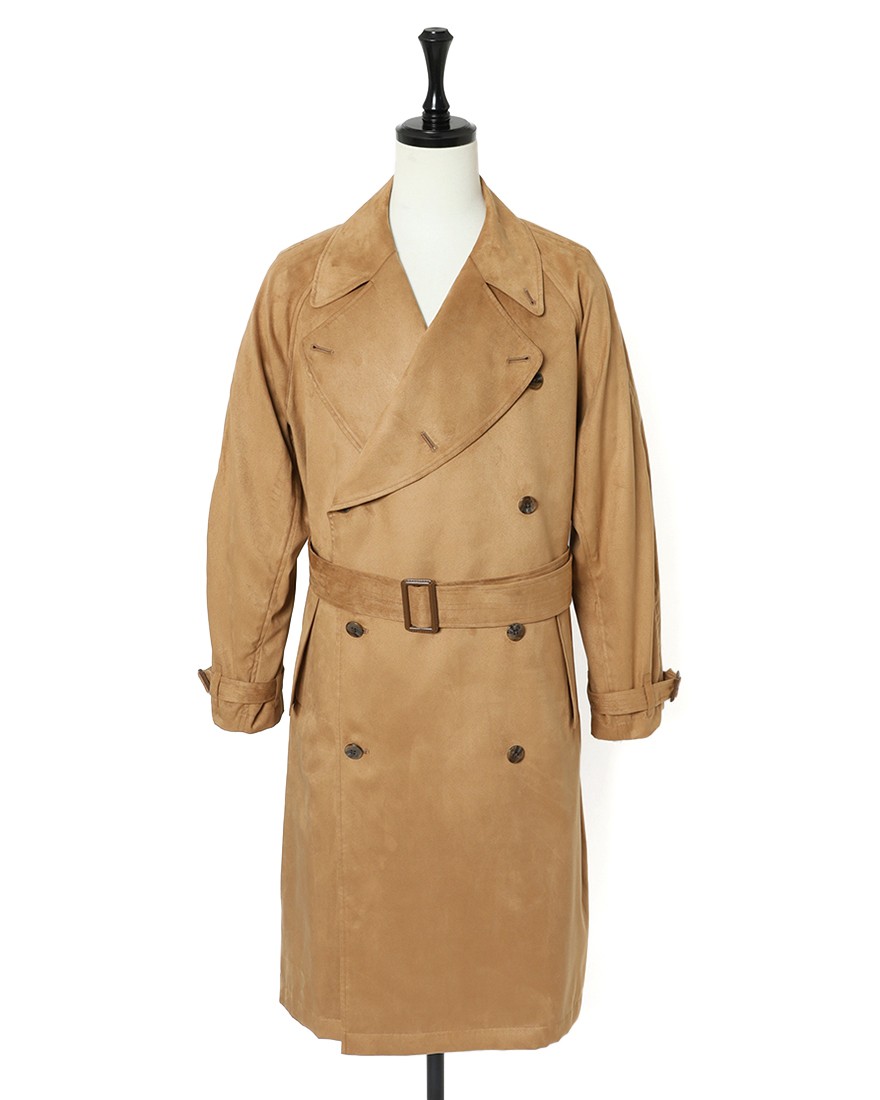 ES:Sスーパーソフトフェイクスエード トレンチコート【一枚仕立て】c0