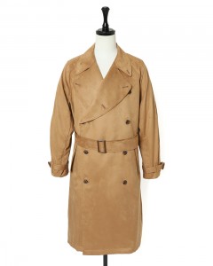 スーパーソフトフェイクスエード トレンチコート【一枚仕立て】