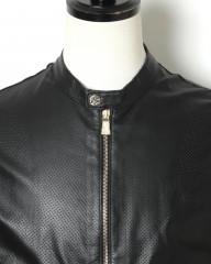 Delan(デラン)ライトウェイトパンチングレザー シングルライダース ジュリアーノ