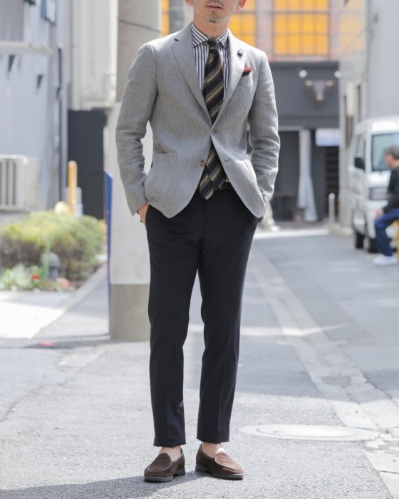 LARDINI（ラルディーニ） コットンリネンイージージャケット