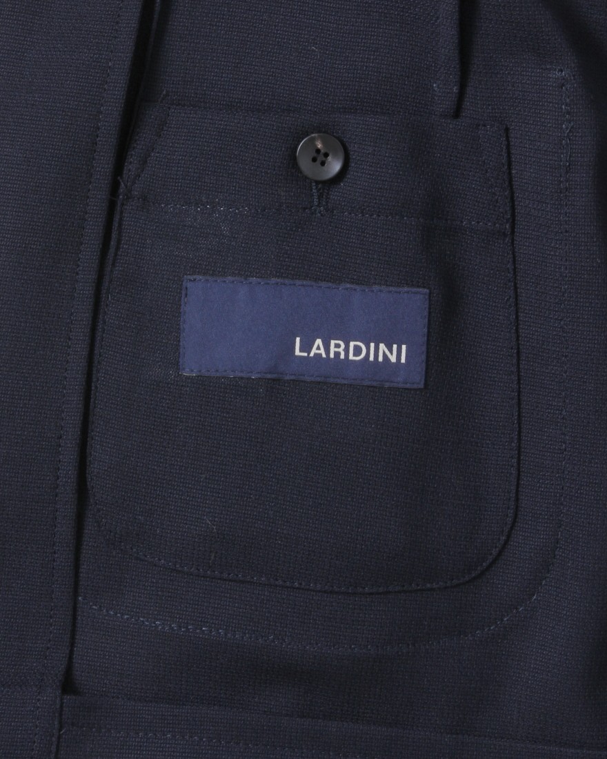 【美品】LARDINI（ラルディーニ） ポップサックジャケット黒（ブラック）44