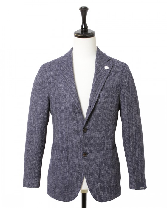 サマーツイードジャケット【ガーメントダイ JK】｜LARDINI 