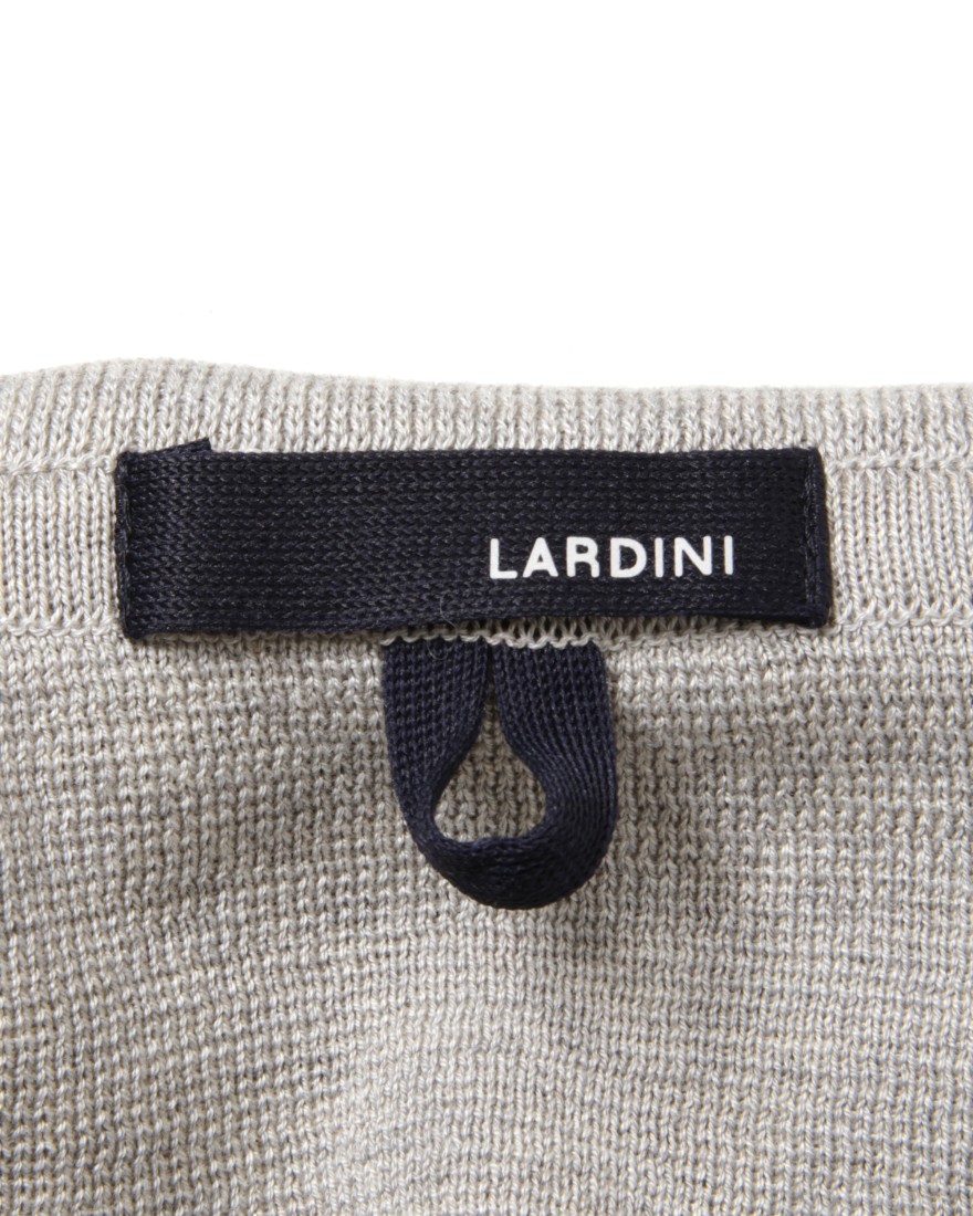 コットンミラノリブソリッドニットジャケット｜LARDINI（ラルディーニ