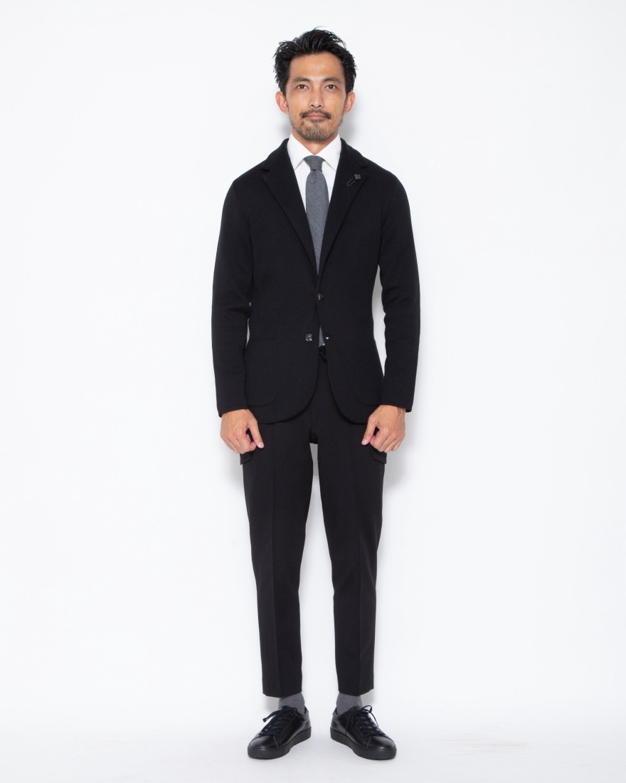 ウールニットジャケット【KNIT JACKET】｜LARDINI（ラルディーニ 