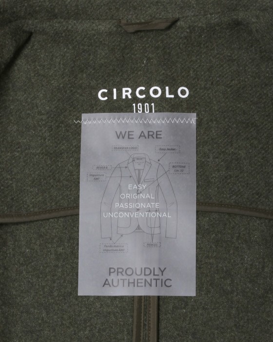 CIRCOLOカシミヤ混 ダイアゴナル ダブルジャケット11l