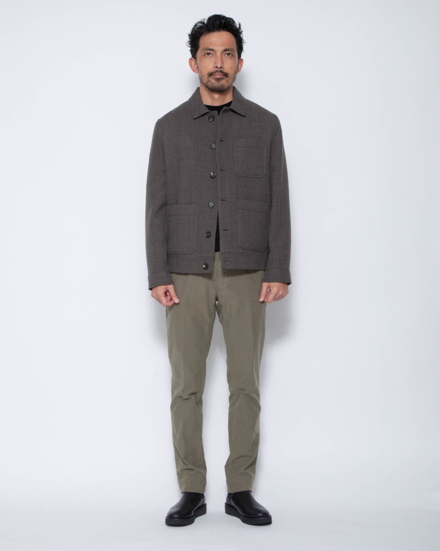 マイクロヘリンボーン ワークジャケット｜CIRCOLO（チルコロ）｜TOKYOlife