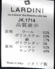LARDINIウールブレンド四者混 2Bシングルシャツジャケット【IZUMO】mb_16l