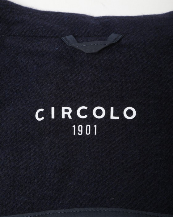 CIRCOLOカシミヤ混 ダイアゴナル シングルジャケット12l