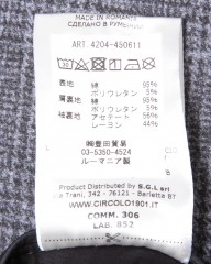 CIRCOLOカシミヤタッチジャージ ウェールズチェック ダブルジャケットmb_20l