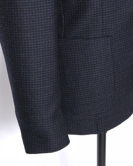 ウール千鳥格子シャツジャケット【IZUMO】｜LARDINI