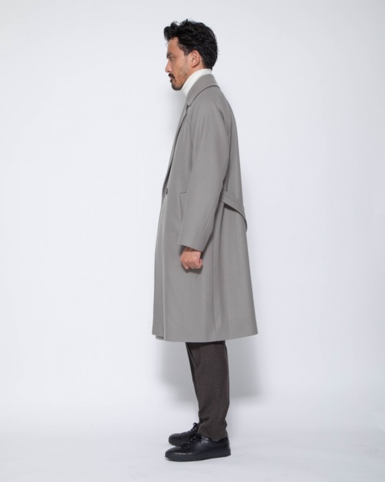 Hevoウールナイロン ダブルブレストコート【BRINDISI】29l