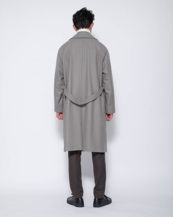 ウールナイロン ダブルブレストコート【BRINDISI】｜Hevo