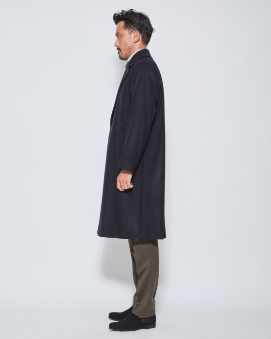 Hevoウールナイロン ダブルブレストチェスターコート【SURBO/スルボ】02l