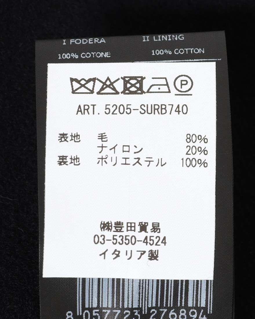 Hevoウールナイロン ダブルブレストチェスターコート【SURBO/スルボ】24l