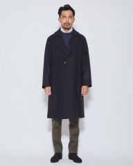 Hevoウールナイロン ダブルブレストチェスターコート【SURBO/スルボ】mb_01l