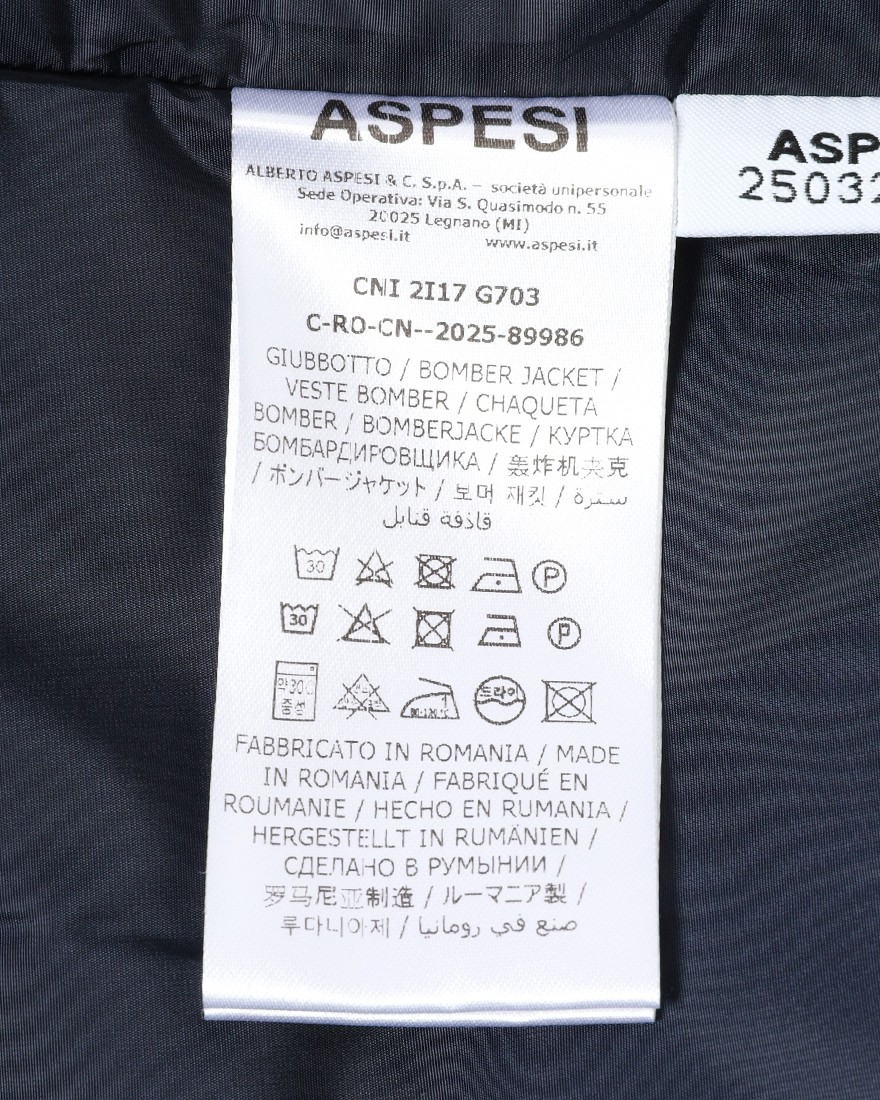 ASPESIM65 ウォータープルーフ インサレーションブルゾン【MINIFIELD VENTO】27l