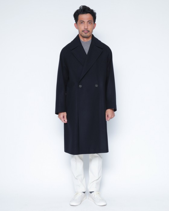 Hevoウールナイロン ダブルブレストコート【BRINDISI/ブリンディジ】01l