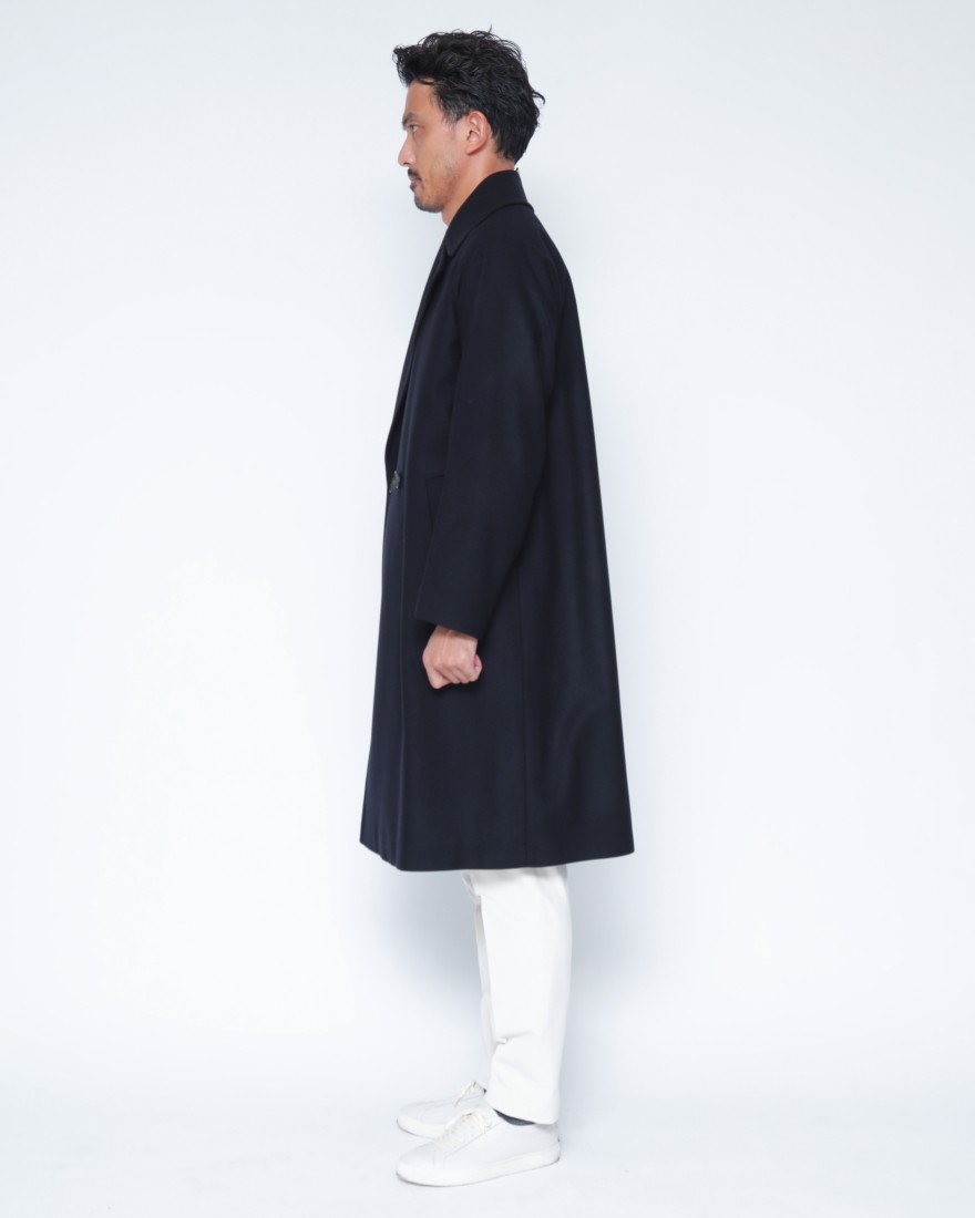 Hevoウールナイロン ダブルブレストコート【BRINDISI/ブリンディジ】02l