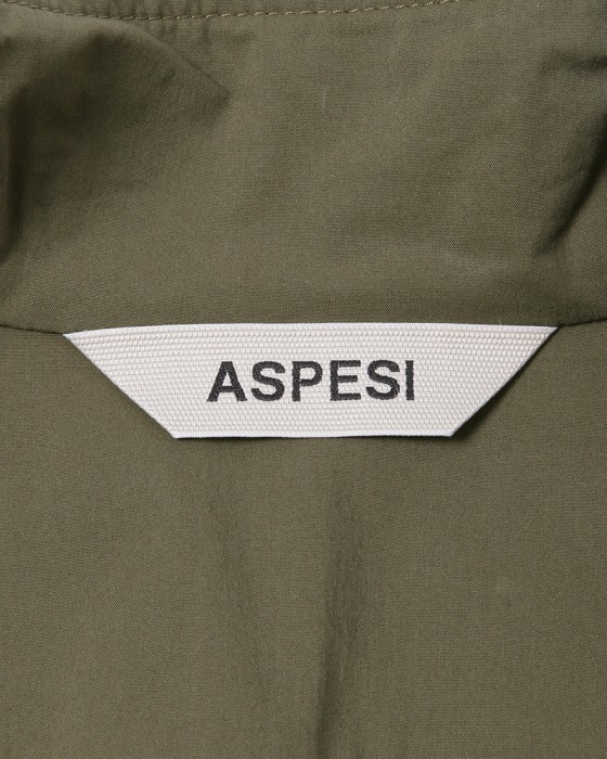 ASPESIコットンナイロン フルジップ シャツブルゾン14l