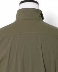 ASPESIコットンナイロン フルジップ シャツブルゾンmb_12l