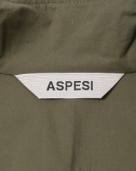 ASPESIコットンナイロン フルジップ シャツブルゾンmb_14l