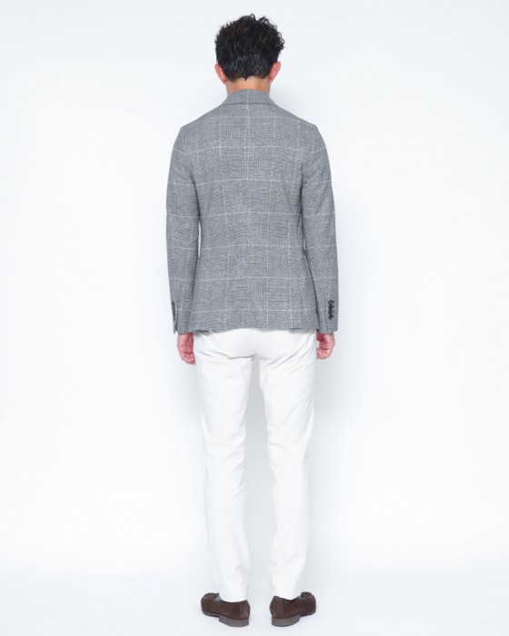 CIRCOLOライトフリース グレンチェック ダブルジャケット03l