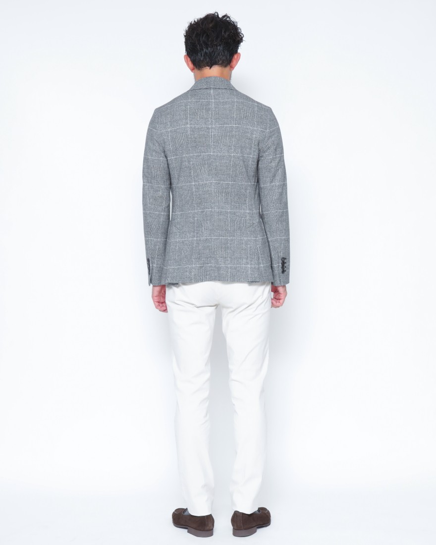 CIRCOLOライトフリース グレンチェック ダブルジャケット03l