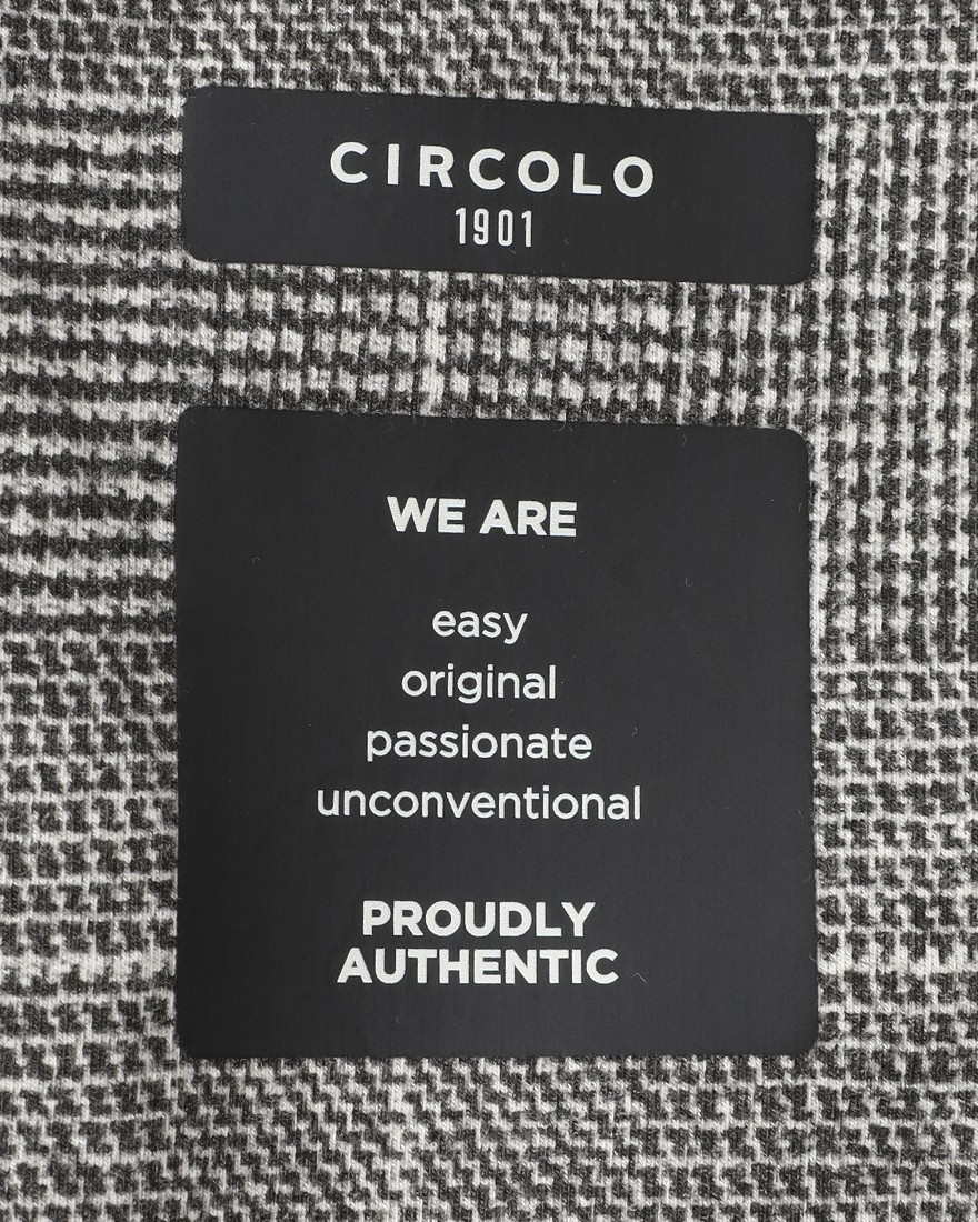 CIRCOLOライトフリース グレンチェック ダブルジャケット17l