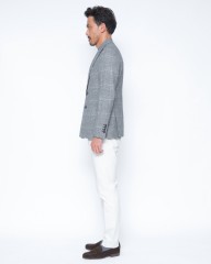 CIRCOLOライトフリース グレンチェック ダブルジャケットmb_02l