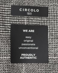 CIRCOLOライトフリース グレンチェック ダブルジャケットmb_17l